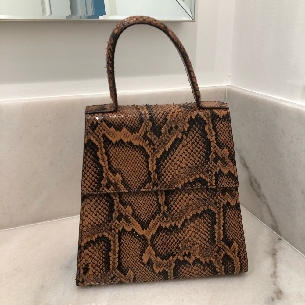 By Far Monet snakeskin tote bag